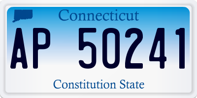 CT license plate AP50241