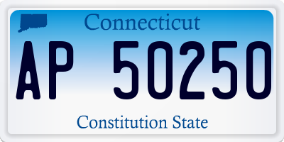 CT license plate AP50250