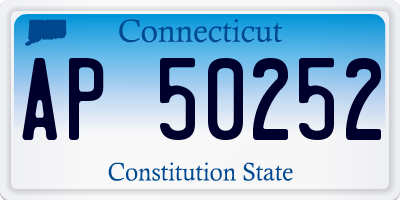 CT license plate AP50252