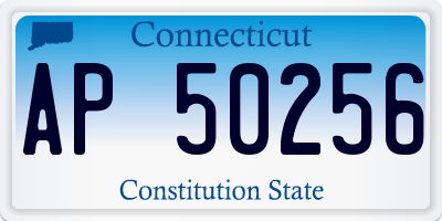 CT license plate AP50256