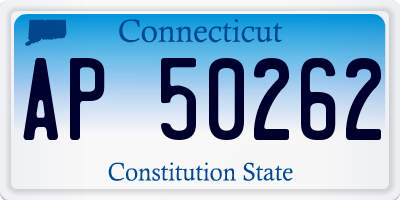 CT license plate AP50262