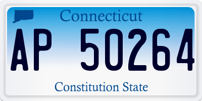 CT license plate AP50264