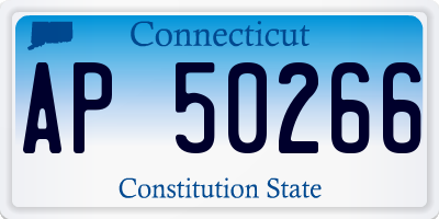 CT license plate AP50266