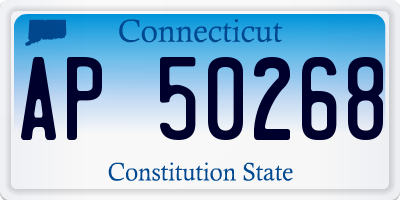 CT license plate AP50268