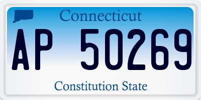 CT license plate AP50269