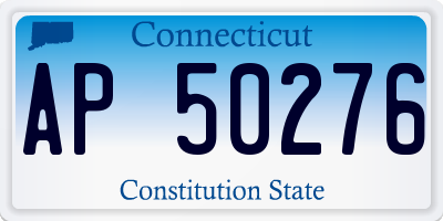 CT license plate AP50276