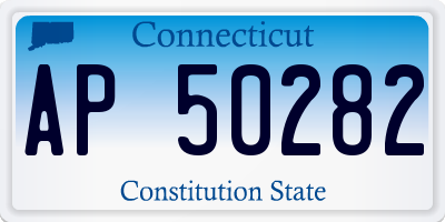 CT license plate AP50282