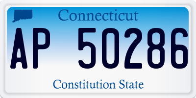 CT license plate AP50286