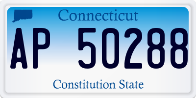 CT license plate AP50288