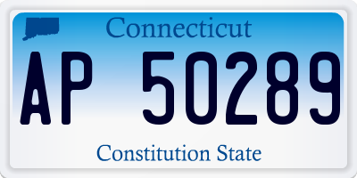 CT license plate AP50289