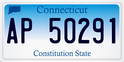 CT license plate AP50291