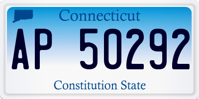 CT license plate AP50292