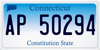 CT license plate AP50294