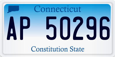 CT license plate AP50296