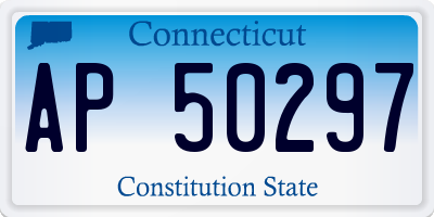 CT license plate AP50297
