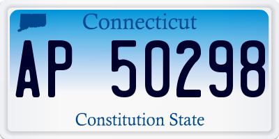 CT license plate AP50298