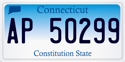 CT license plate AP50299