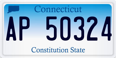 CT license plate AP50324