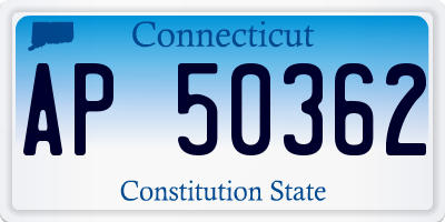 CT license plate AP50362