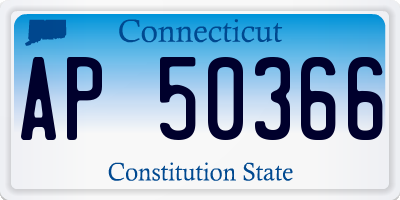 CT license plate AP50366