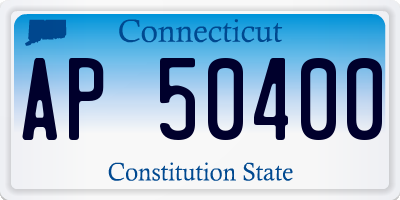 CT license plate AP50400