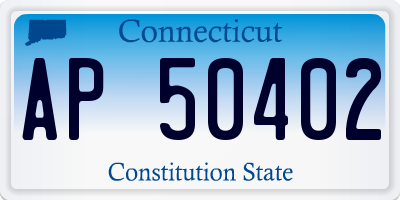 CT license plate AP50402