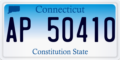CT license plate AP50410