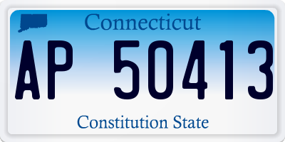 CT license plate AP50413