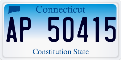 CT license plate AP50415
