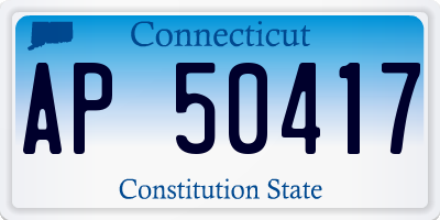 CT license plate AP50417