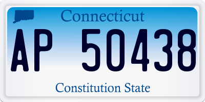 CT license plate AP50438