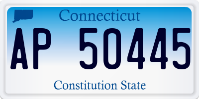 CT license plate AP50445