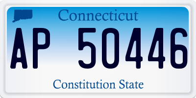 CT license plate AP50446