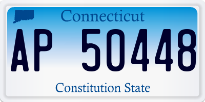 CT license plate AP50448