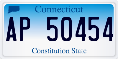 CT license plate AP50454