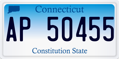 CT license plate AP50455