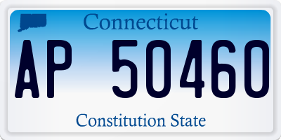 CT license plate AP50460