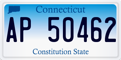 CT license plate AP50462