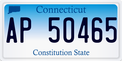 CT license plate AP50465