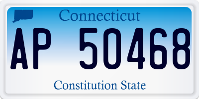CT license plate AP50468