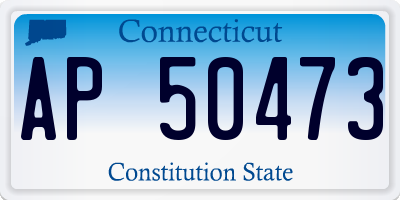 CT license plate AP50473