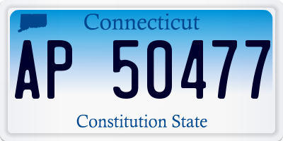 CT license plate AP50477