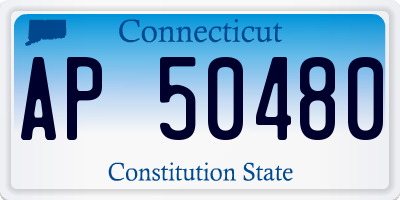 CT license plate AP50480