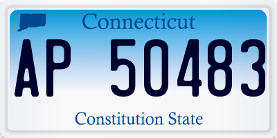 CT license plate AP50483