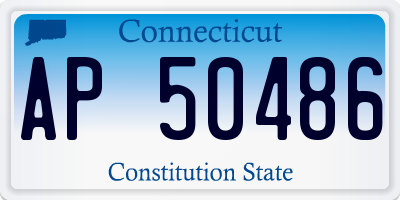 CT license plate AP50486