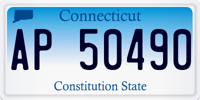 CT license plate AP50490