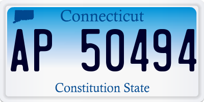 CT license plate AP50494