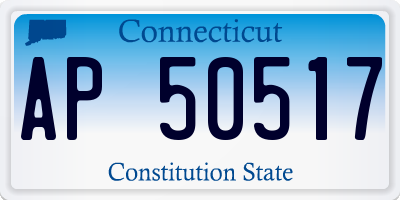 CT license plate AP50517