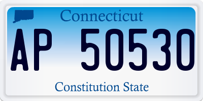 CT license plate AP50530