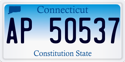 CT license plate AP50537